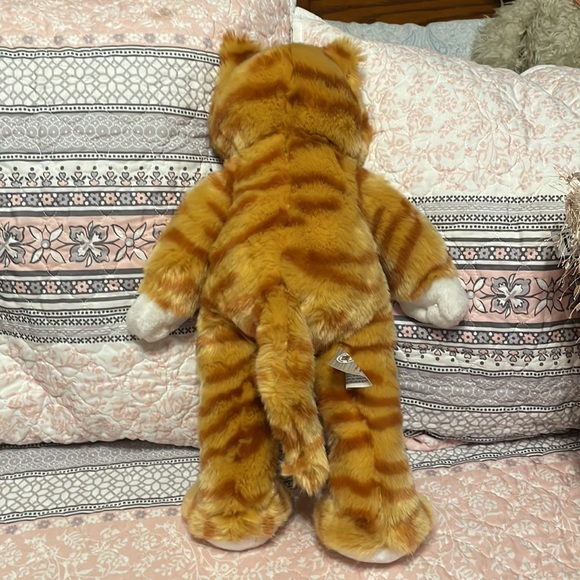 Vintage Build A Bear Floppy Kitty Striped Tabby Cat Stuffed Animal Plush Toy - Picture 5 of 8